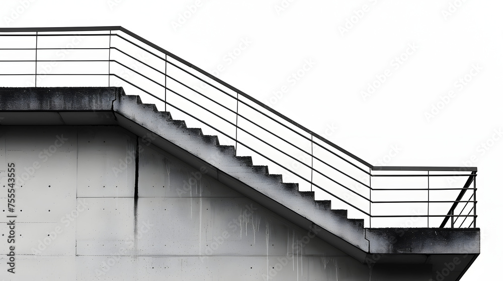 Urban staircases, railings, or other geometric structures background
