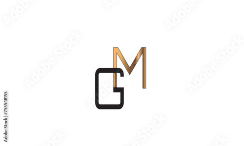 GM, MG , G , M , Abstract Letters Logo Monogram	