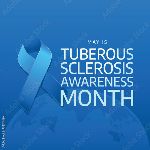 Tuberous Sclerosis Awareness Month design template good for celebration usage. mill vector illustration. vector eps 10. flat design.