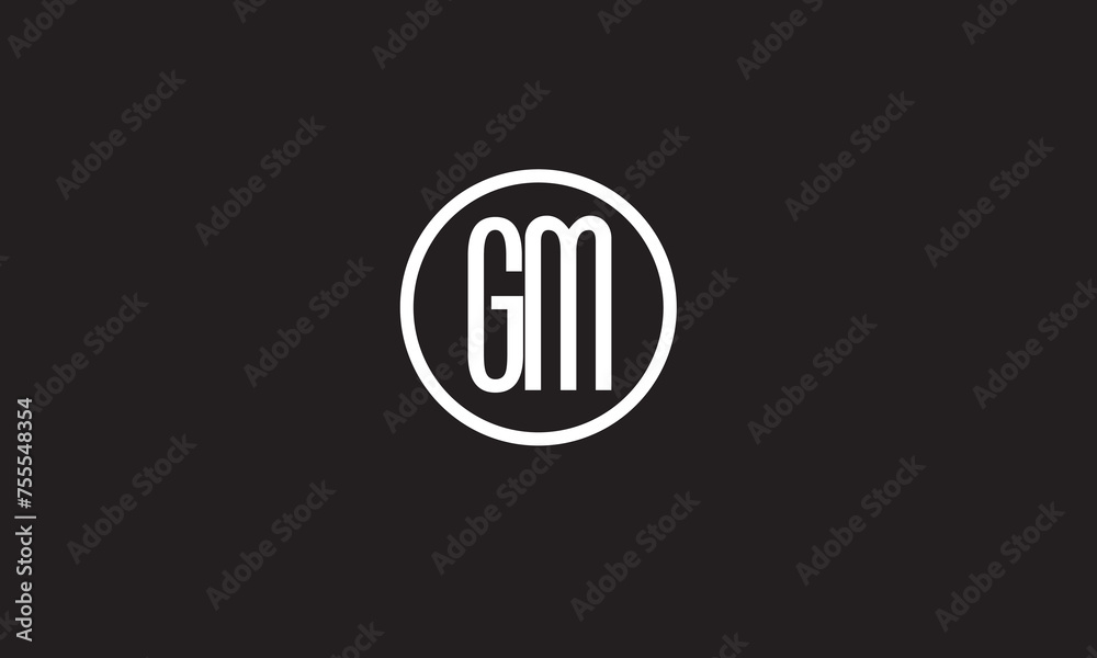GM, MG , G , M , Abstract Letters Logo Monogram GM, MG , G , M , Abstract Letters Logo Monogram