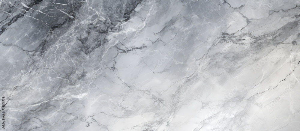 A detailed close-up view showcasing the intricate textures of Italian grey marble. The high-resolution image reveals the fine details of the limestone marble surface, perfect for abstract interior A detailed close-up view showcasing the intricate textures of Italian grey marble. The high-resolution image reveals the fine details of the limestone marble surface, perfect for abstract interior