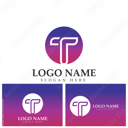 Letter T logo icon design element template