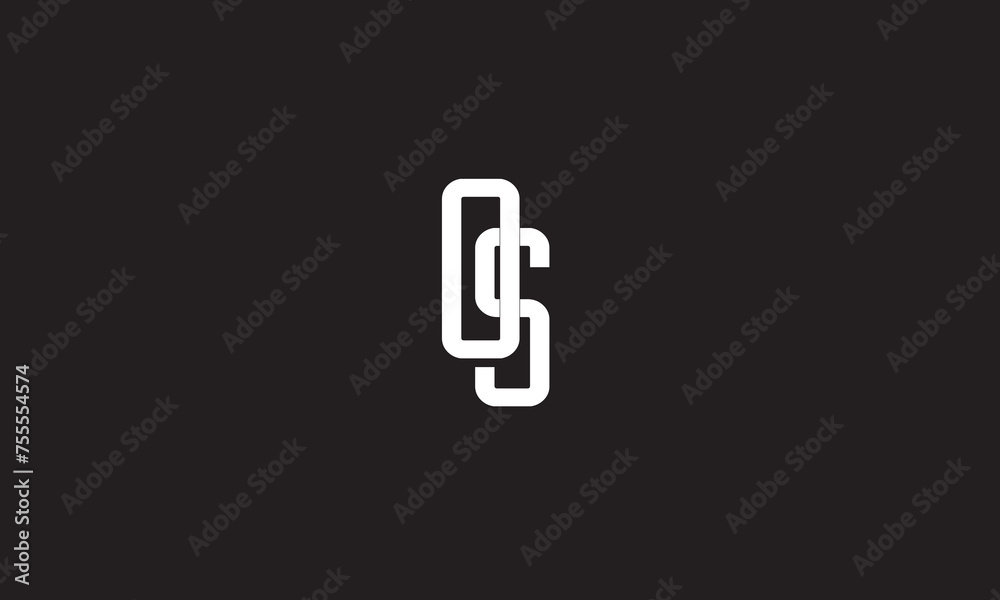 OS, SO, O, S Abstract Letters Logo Monogram OS, SO, O, S Abstract Letters Logo Monogram
