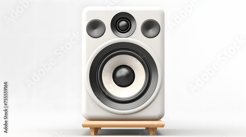 Speaker icon 3d rendering