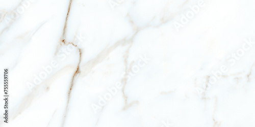 White Marble Texture Background With Grey Curly Veins, Smooth Natural Breccia Marble Tiles, It Can Be Used For Interior-Exterior Home Decoration And Ceramic Tile Surface, Wallpaper, Architectural Slab © MELEO