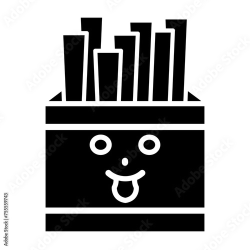 Fries glyph icon