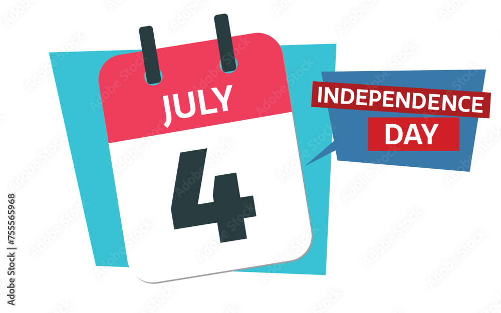 US Independance Day- July 4 th calendar date US Independance Day- July 4 th calendar date