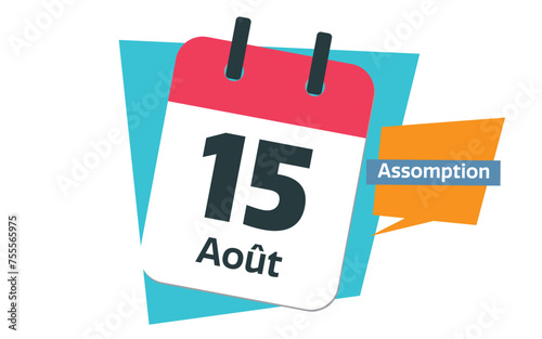 French Ascension Day - French 15th of August calendar date