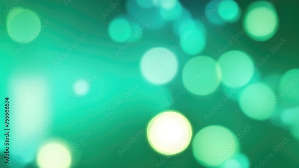 Abstract blur bokeh banner background. Gold bokeh on defocused Cyan and Green background Abstract blur bokeh banner background. Gold bokeh on defocused Cyan and Green background