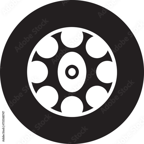 handpan glyph icon