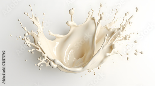 Milk Splash 3d Rendering