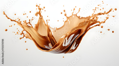 Coffee splash 3d rendering © arnanda