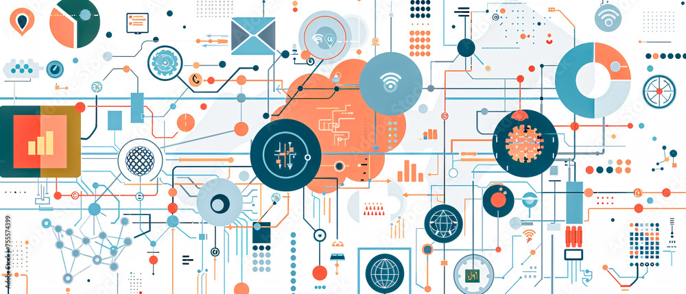 Obraz premium Unveiling the Potential of Artificial General Intelligence Synergy of Mind and Machine