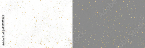 Gold blowing glitter png. Gold confetti. Glitter isolated on transparent background. Glitter and sprinkles. Bright festive tinsel of gold color