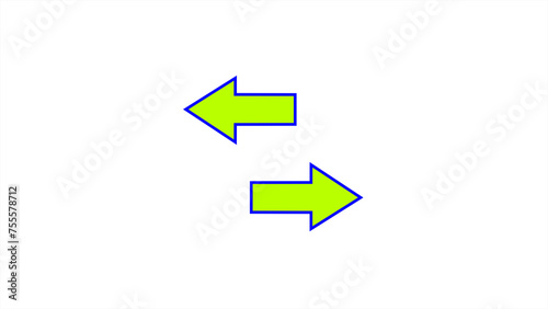 Free Download Left and right arrow pointing on the white background. - GFXLoad