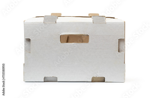 Cardboard box for vegetables, fruits and other things. © AlenKadr