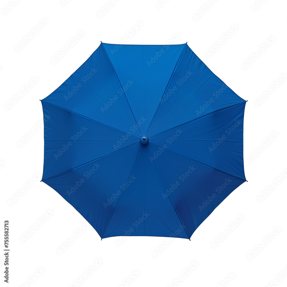 isolated illustration of blue umbrella. Created with Generative AI isolated illustration of blue umbrella. Created with Generative AI