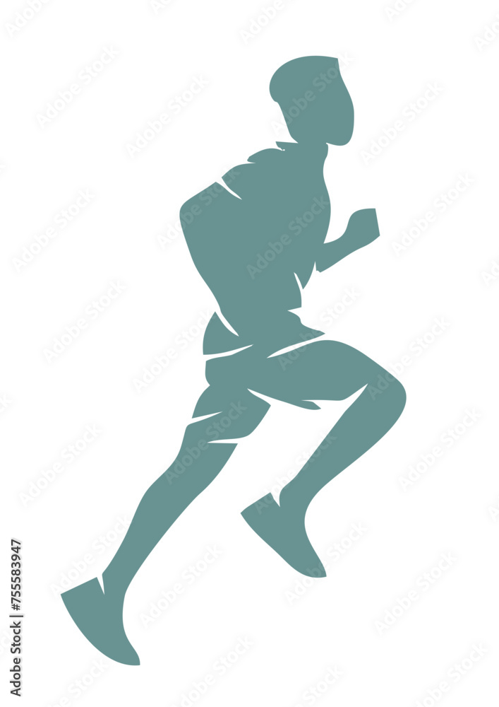 running silhouette running silhouette