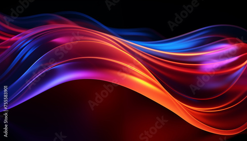 neon abstract lines. abstract neon background for presentation design.