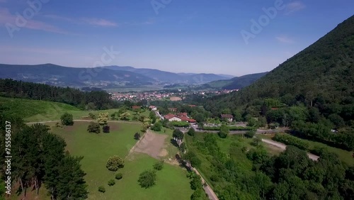 Aerial view of Urdaibai_From the Oma valley to Gautegiz Arteaga_Basque Country photo