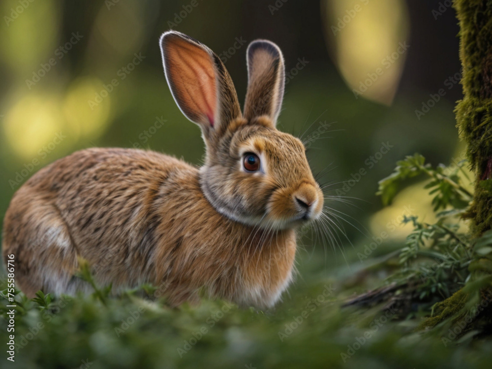 Fototapeta premium rabbit in a field