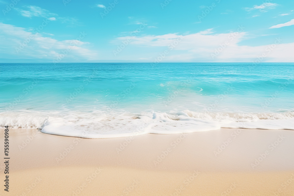 top view of beach and sea background travel concept