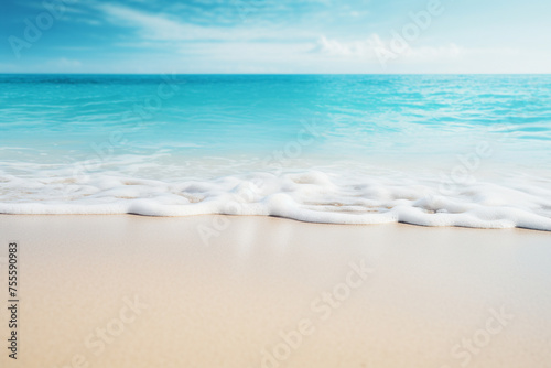 top view of beach and sea background travel concept