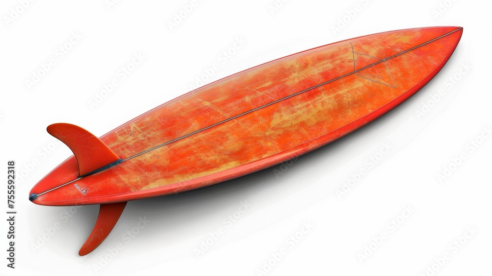 Surfboard with a handy clipping path for editing Surfboard with a handy clipping path for editing