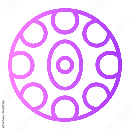 handpan gradient icon