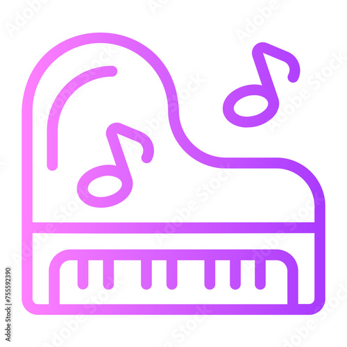 piano gradient icon