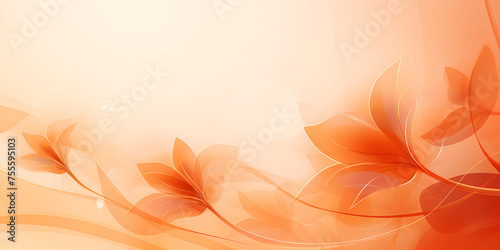 abstract background with flowers, Autumn background with paper flowers and leaves illustration, Autumn background of marigold ember with space for text , Abstract background images wallpaper ai genera