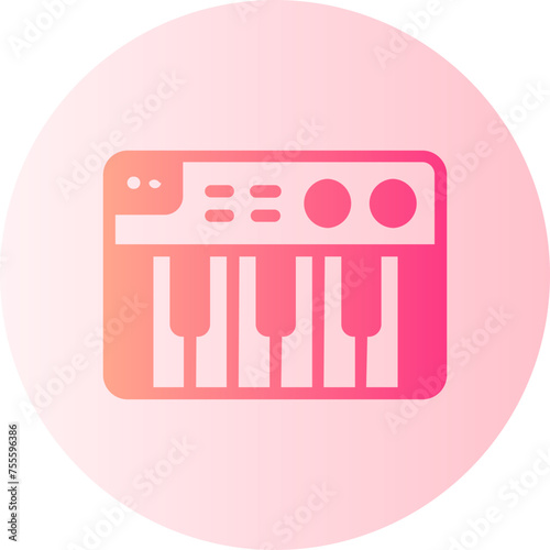 synthesizer gradient icon