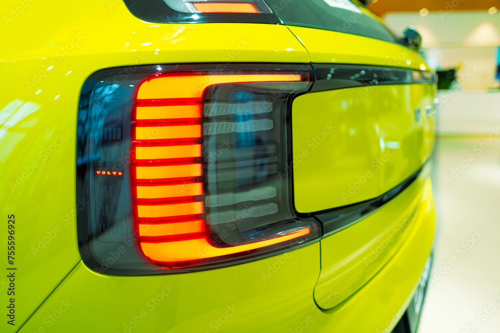 Lemon Color Car lemon green Volvo EX30 electric SUV produced Swedish automaker Volvo ...