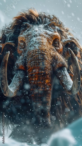 Mammoth. The concept of extinct animals  © poto8313