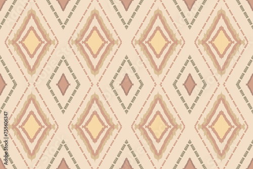 Ethnic fabric.beautiful pattern. folk embroidery,bohemian style,aztec geometric art ornament print.ethnic abstract Inkatha art.Seamless fabric.design for fabric, carpet, wallpaper, clothing	