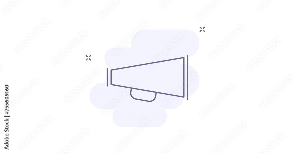 loudhailer 2d animated outline icon with alpha channel. loudhailer line icon 4k video motion design graphics for web, mobile and ui design. loudhailer 2d animated outline icon with alpha channel. loudhailer line icon 4k video motion design graphics for web, mobile and ui design.