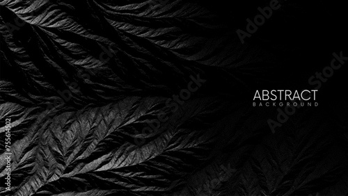 Abstract mountain landscape in stippling style. Black and white rock texture background. Rough mountain surface with erosion. Pointillism. Dotwork. Noisy grainy shading using dots. Vector illustration