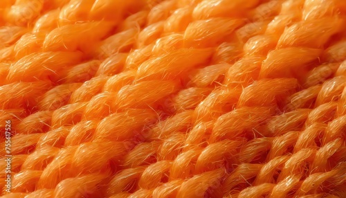 Close-Up of Orange Fabric Texture