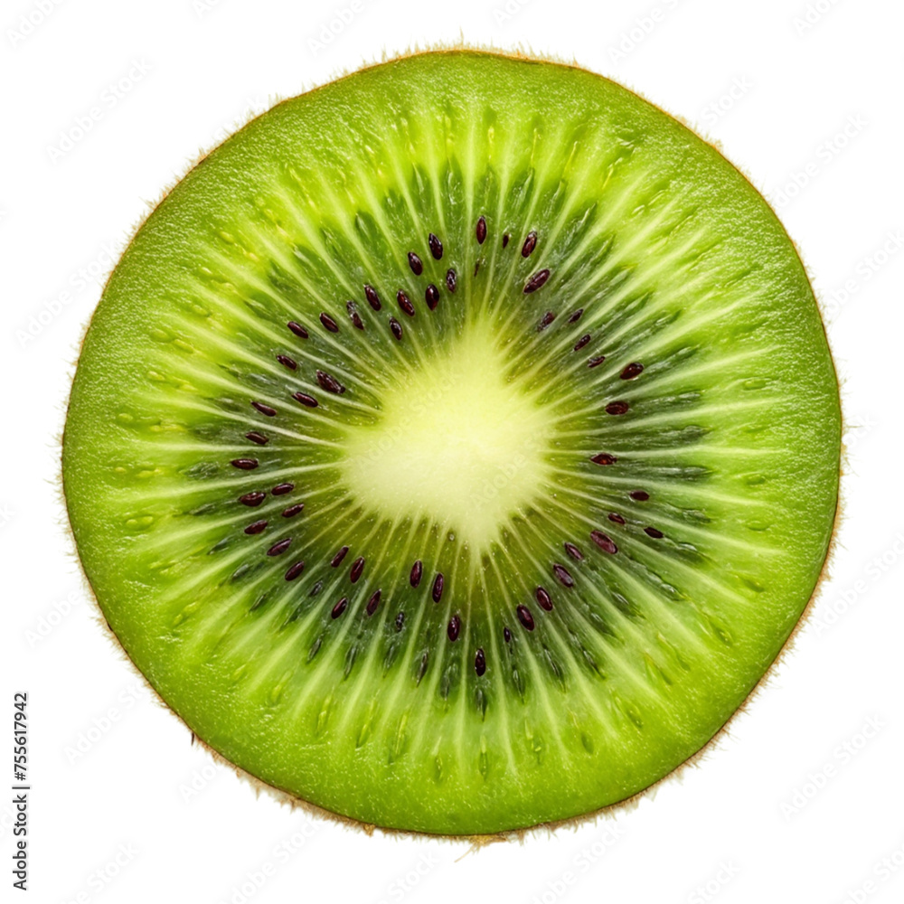 Kiwi slice. isolated on transparent background. Kiwi slice. isolated on transparent background.