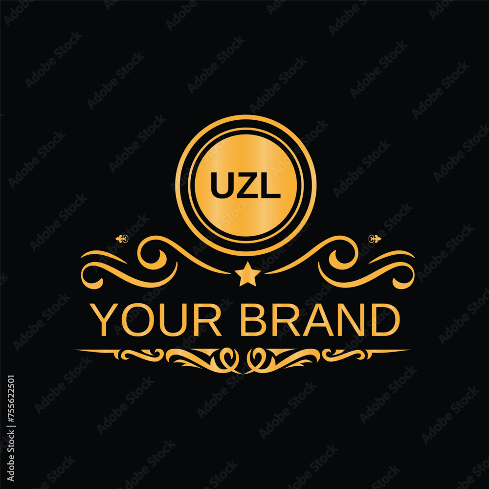 Handwritten UZL letters logo design with vector Handwritten UZL letters logo design with vector