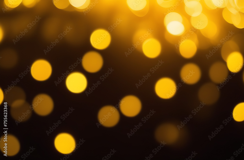 Yellow bokeh in the shape of stars Yellow bokeh in the shape of stars