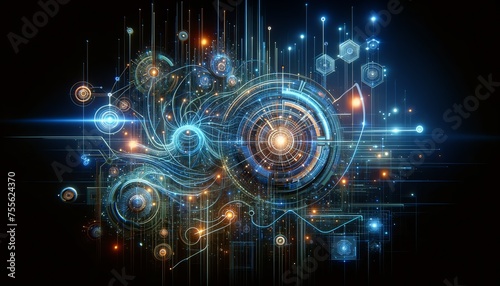 Wallpaper Mural 3D Illustration of Optimization Torontodigital.ca