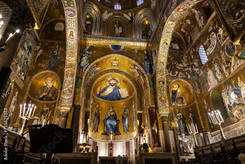 Palatine Chapel or Cappella Palatina, Palermo, Sicily, Italy photo