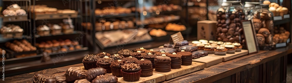 A bakery with a variety of pastries, including cupcakes and donuts