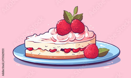 sweet tart vector flat minimalistic isolated vector style illustration