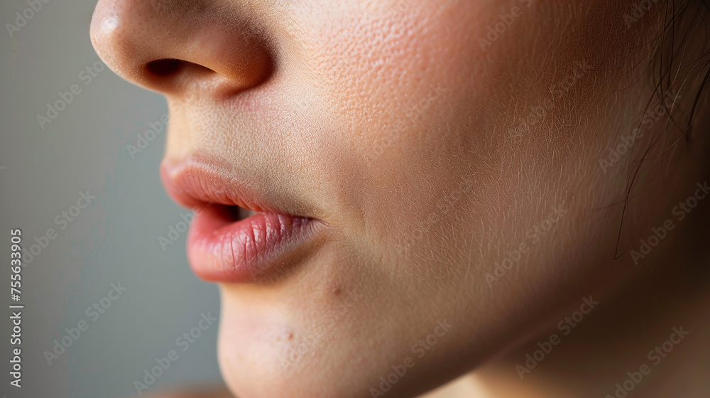 Fototapeta premium boca contando um segredo 