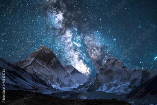 Milky Way over Mountain Majesty