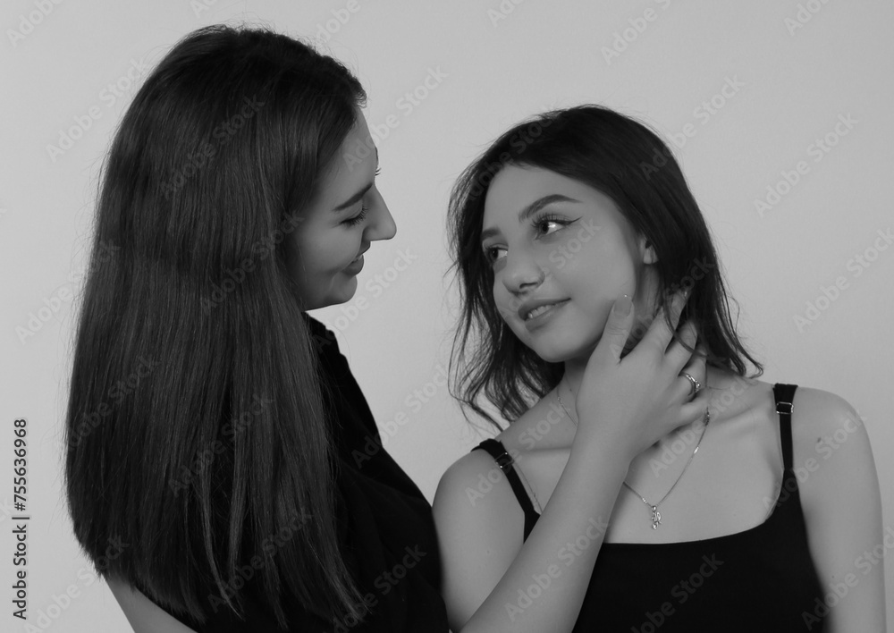 portrait of two women portrait of two women