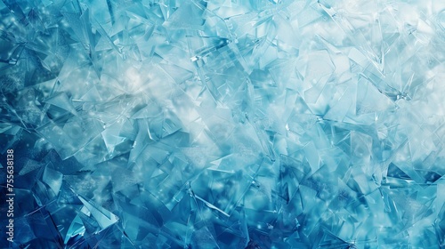 Arctic geometric abstract background with icy textures and cool, frosty colors for a chilling, wintry theme.