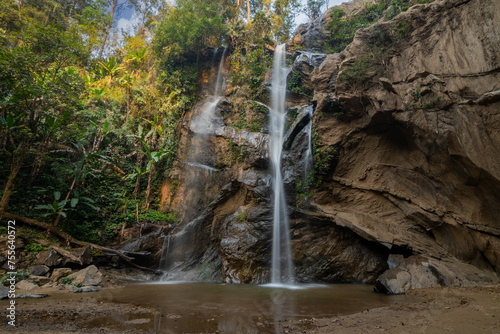 Mork fa Waterfall of Doi Suthep Pui national park, Chiang Mai, Thailand photo